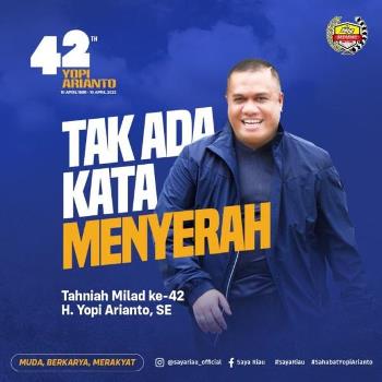 Ultah ke-42, Yopi Arianto Didoakan Jadi Gubernur Riau 2024-2029 